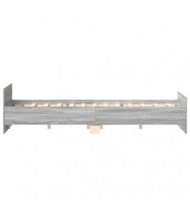 vidaXL Bed Frame without Mattress Grey Sonoma 200x200 cm
