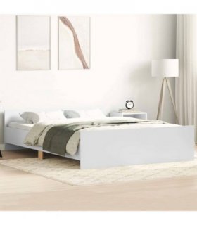 vidaXL Bed Frame without Mattress White 120x200 cm