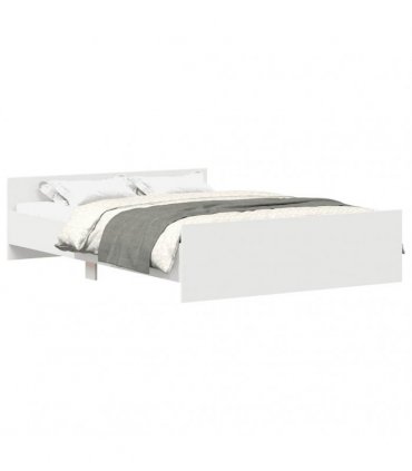 vidaXL Bed Frame without Mattress White 120x200 cm