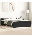 vidaXL Bed Frame without Mattress Black 120x200 cm