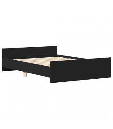 vidaXL Bed Frame without Mattress Black 120x200 cm
