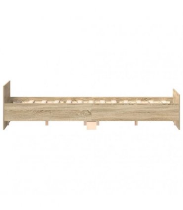 vidaXL Bed Frame without Mattress Sonoma Oak 120x200 cm