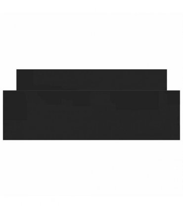 vidaXL Bed Frame without Mattress Black 140x200 cm