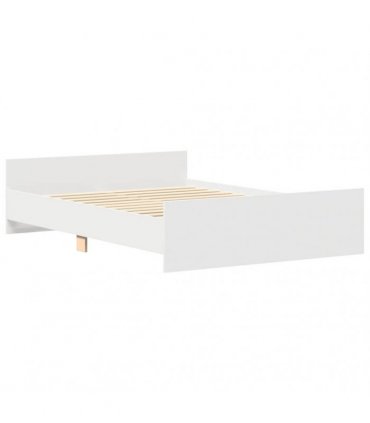 vidaXL Bed Frame without Mattress White 150x200 cm