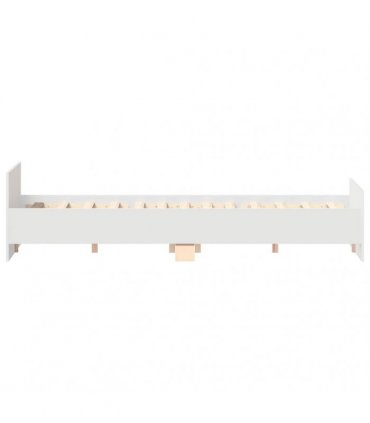 vidaXL Bed Frame without Mattress White 150x200 cm