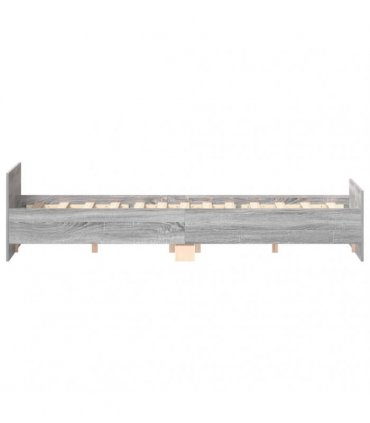 vidaXL Bed Frame without Mattress Grey Sonoma 150x200 cm