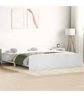 vidaXL Bed Frame without Mattress White 160x200 cm
