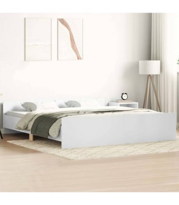 vidaXL Bed Frame without Mattress White 160x200 cm