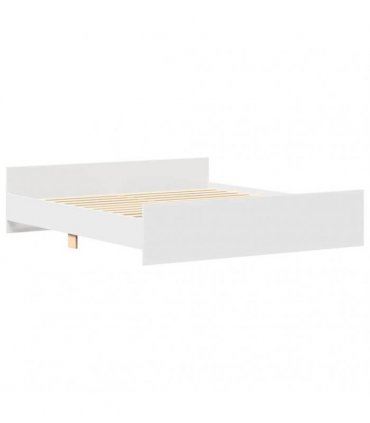 vidaXL Bed Frame without Mattress White 160x200 cm