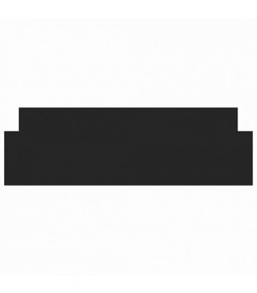 vidaXL Bed Frame without Mattress Black 160x200 cm