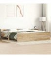 vidaXL Bed Frame without Mattress Sonoma Oak 160x200 cm