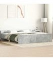 vidaXL Bed Frame without Mattress Concrete Grey 160x200 cm