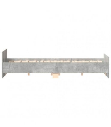 vidaXL Bed Frame without Mattress Concrete Grey 160x200 cm
