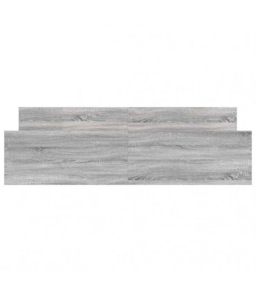 vidaXL Bed Frame without Mattress Grey Sonoma 160x200 cm