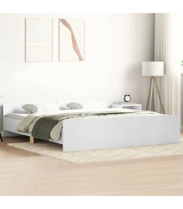 vidaXL Bed Frame without Mattress White 180x200 cm