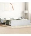 vidaXL Bed Frame without Mattress White 180x200 cm