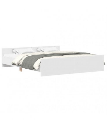 vidaXL Bed Frame without Mattress White 180x200 cm