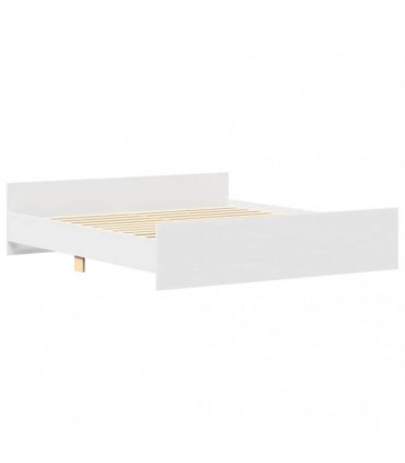 vidaXL Bed Frame without Mattress White 180x200 cm
