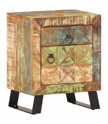 vidaXL Bedside Cabinet 40x30x50 cm Solid Reclaimed Wood