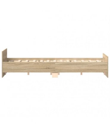 vidaXL Bed Frame without Mattress Sonoma Oak 180x200 cm