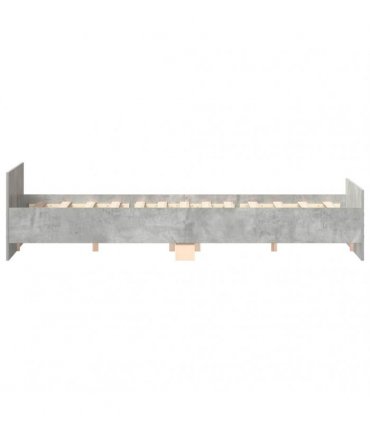 vidaXL Bed Frame without Mattress Concrete Grey 180x200 cm