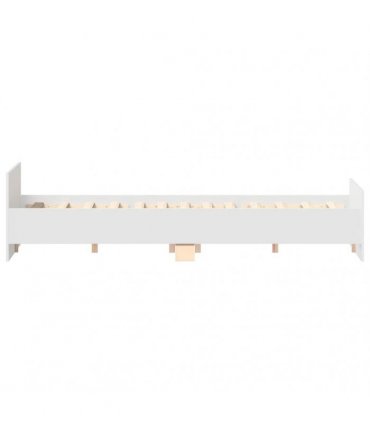 vidaXL Bed Frame without Mattress White 120x190 cm