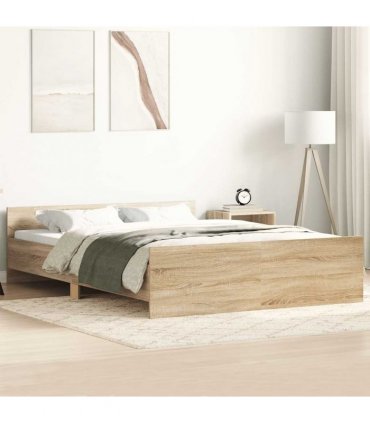 vidaXL Bed Frame without Mattress Concrete Grey 120x190 cm