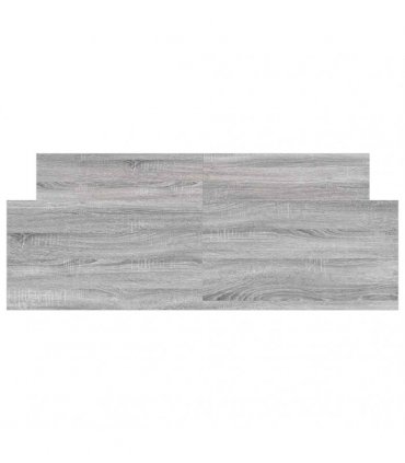 vidaXL Bed Frame without Mattress Grey Sonoma 120x190 cm
