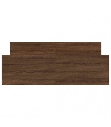 vidaXL Bed Frame without Mattress Brown Oak 120x190 cm