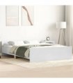 vidaXL Bed Frame without Mattress White 140x190 cm