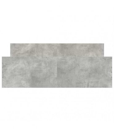 vidaXL Bed Frame without Mattress Concrete Grey 135x190 cm