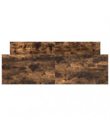 vidaXL Bed Frame without Mattress Smoked Oak 135x190 cm