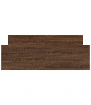 vidaXL Bed Frame without Mattress Brown Oak 135x190 cm