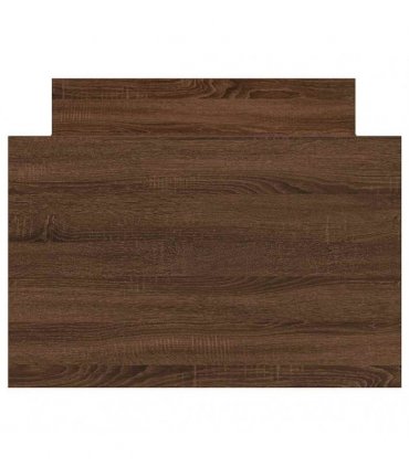 vidaXL Bed Frame without Mattress Brown Oak 100x200 cm