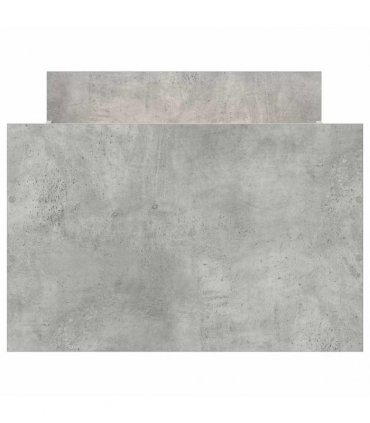 vidaXL Bed Frame without Mattress Concrete Grey 75x190 cm