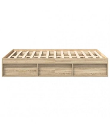 vidaXL Bed Frame without Mattress Sonoma Oak 150x200 cm King Size