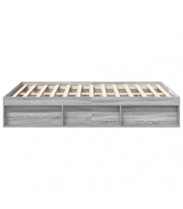 vidaXL Bed Frame without Mattress Grey Sonoma 120x190 cm Small Double
