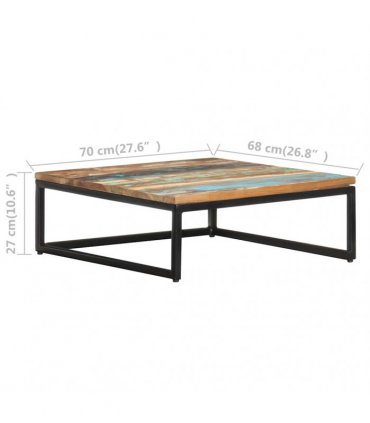 vidaXL Nesting Coffee Tables 2 pcs Solid Reclaimed Wood