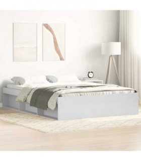 vidaXL Bed Frame without Mattress White 140x190 cm