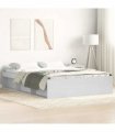 vidaXL Bed Frame without Mattress White 140x190 cm