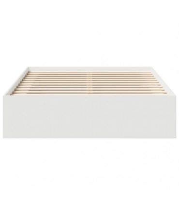 vidaXL Bed Frame without Mattress White 140x190 cm