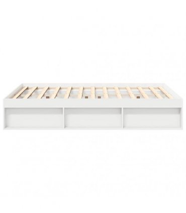 vidaXL Bed Frame without Mattress White 140x190 cm