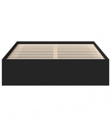 vidaXL Bed Frame without Mattress Black 135x190 cm Double