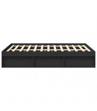 vidaXL Bed Frame without Mattress Black 135x190 cm Double