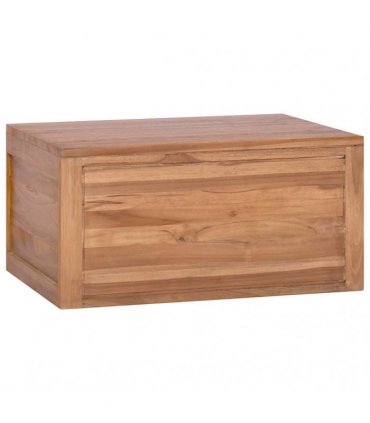 vidaXL Wall-mounted Bathroom Cabinet 60x45x30 cm Solid Teak Wood