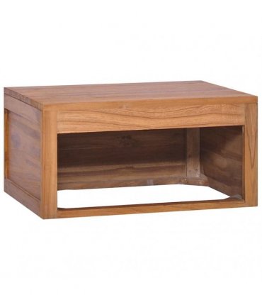 vidaXL Wall-mounted Bathroom Cabinet 60x45x30 cm Solid Teak Wood