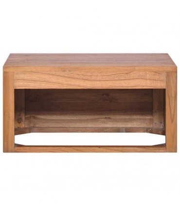 vidaXL Wall-mounted Bathroom Cabinet 60x45x30 cm Solid Teak Wood