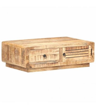 vidaXL Coffee Table 90x60x29 cm Rough Mango Wood