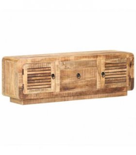 vidaXL TV Cabinet 120x30x40 cm Rough Mango Wood