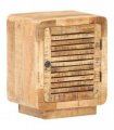 vidaXL Bedside Cabinet 40x30x50 cm Rough Mango Wood